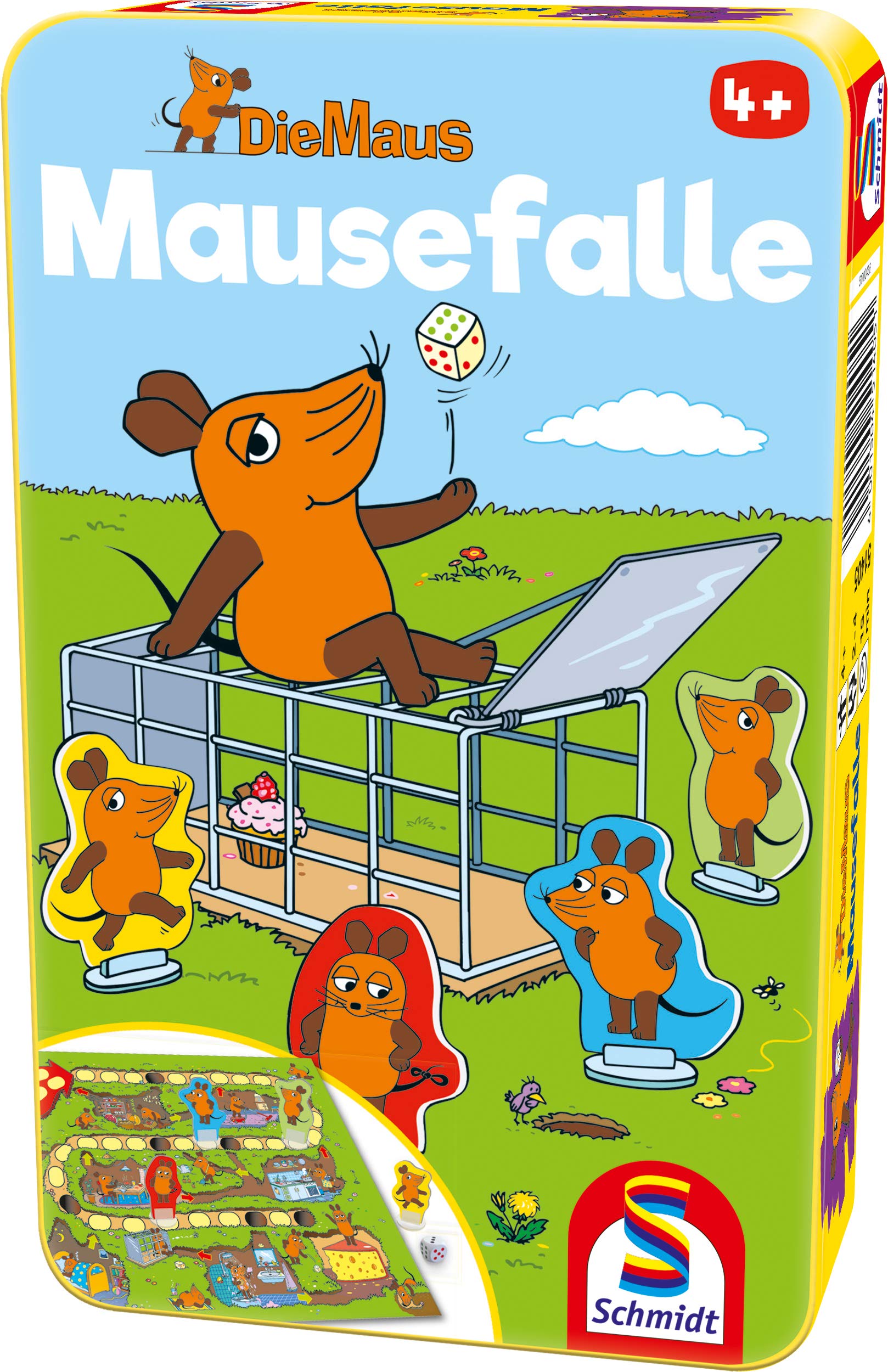 schmidt-spiele-classic-line-51405-mausefalle-reisespiel-metalldose image 1