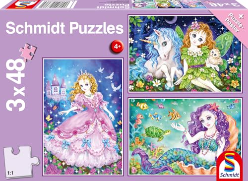 schmidt-prinzessin-fee-meerjungfrau-puzzle-3x24-teile-ab-4-j image 8