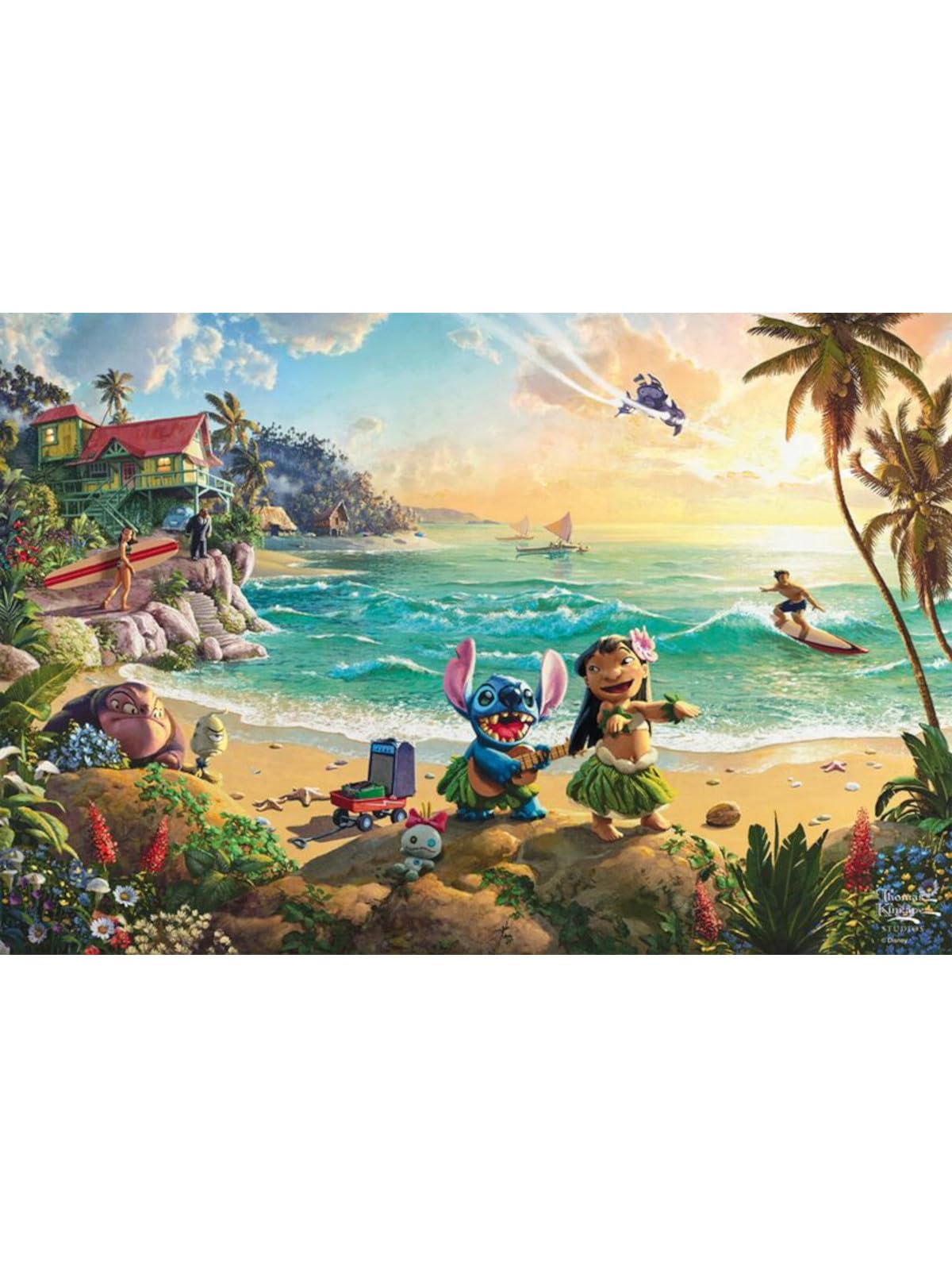 schmidt-spiele-thomas-kinkade-lilo-stitch-56557-puzzle-200-teile image 5