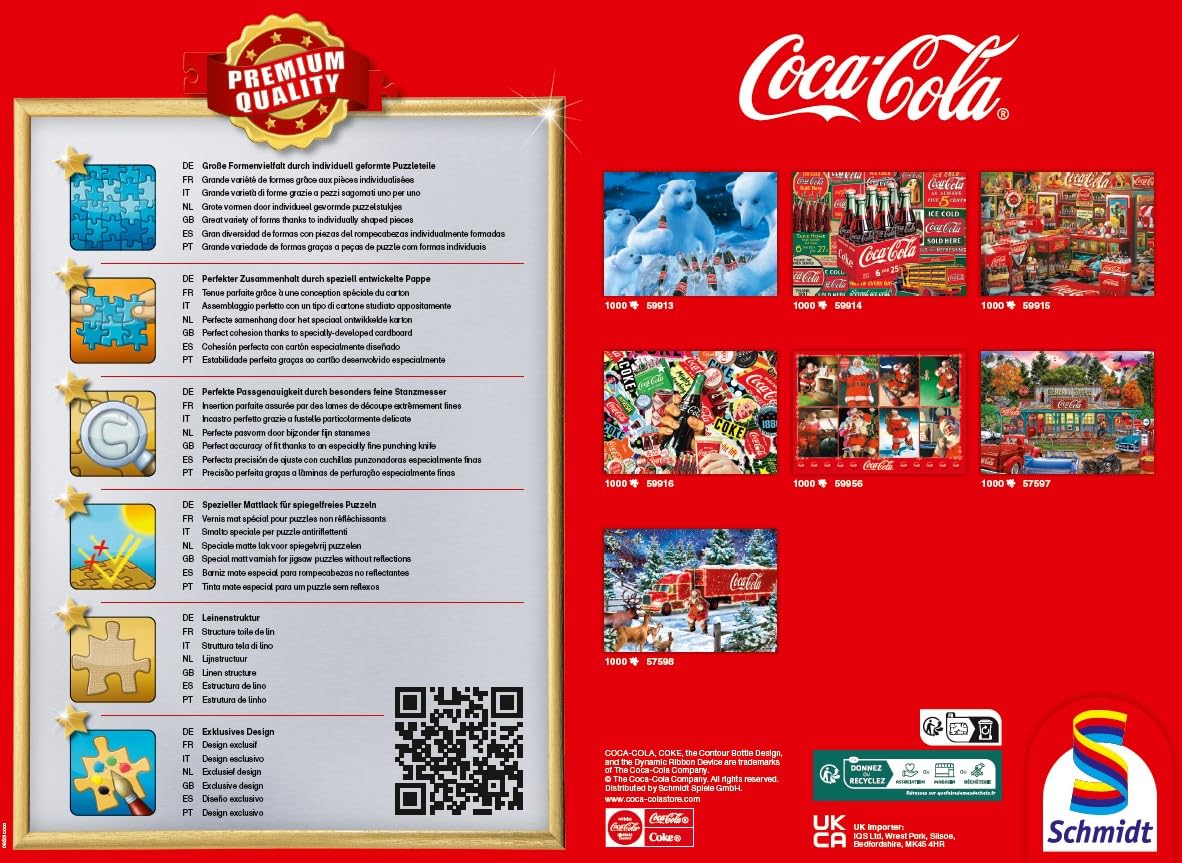 schmidt-spiele-59915-coca-cola-nostalgie-shop-1000-teile-puzzle image 3