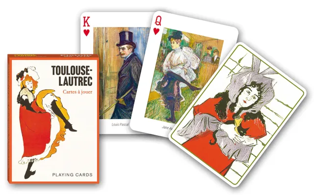 piatnik-1715-toulouse-lautrec-kartenspiel-55-blatt-kunst image 1