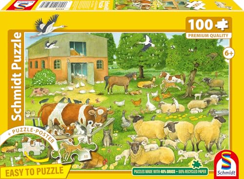 schmidt-tierkinder-bauernhof-kinderpuzzle-100-teile-ab-6-j image 6