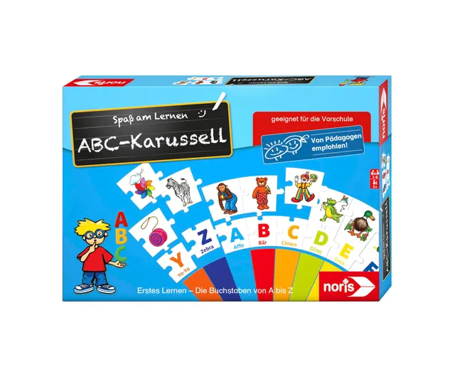 noris-abc-karusell-606076151-lernspiel-ab-5-jahren-mit-64-karten image 1