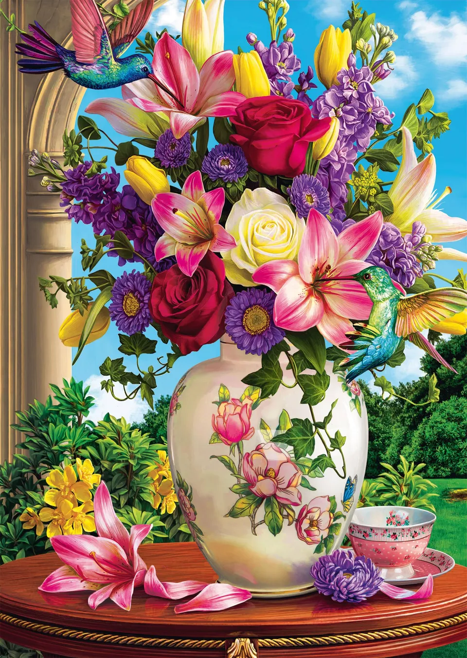 schmidt-thomas-kinkade-blumenbouquet-puzzle-1000-teile image 1