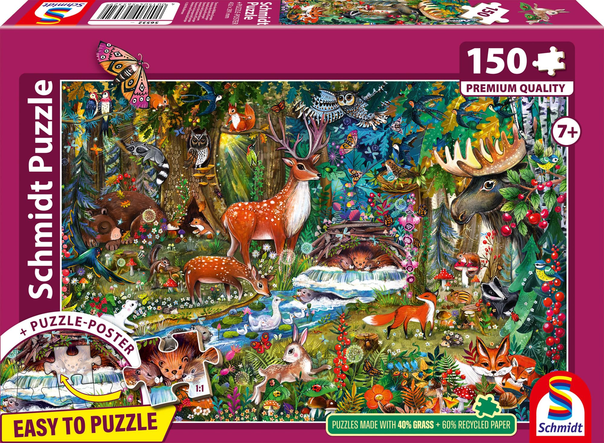 schmidt-tiere-in-w-ldern-europas-puzzle-150-teile-ab-7-j image 4