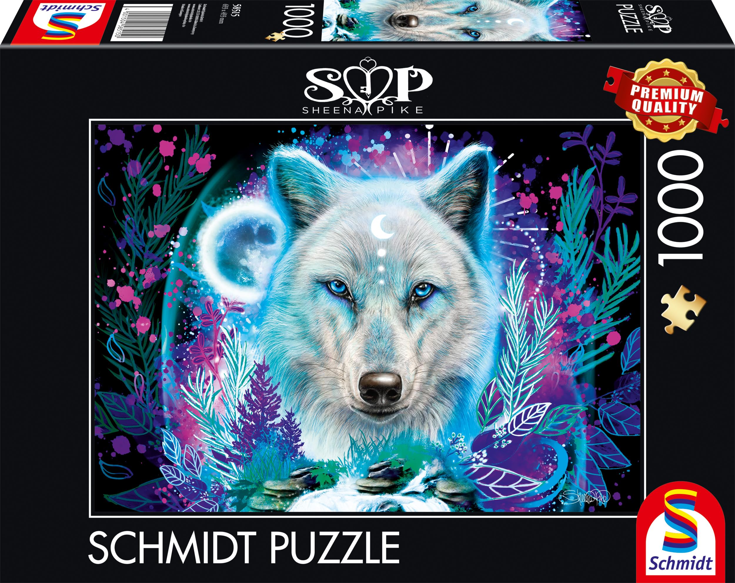 schmidt-spiele-my-artnoble-58515-puzzle-1000-teile-neon-arktis-wolf image 4