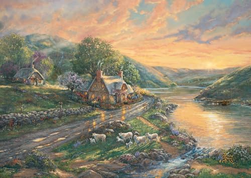 schmidt-spiele-thomas-kinkade-59774-tagesanbruch-puzzle-1000-teile image 5