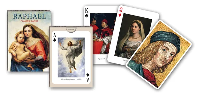 piatnik-raphael-173516-spielkarten-pokerformat-55-blatt-kunst image 1