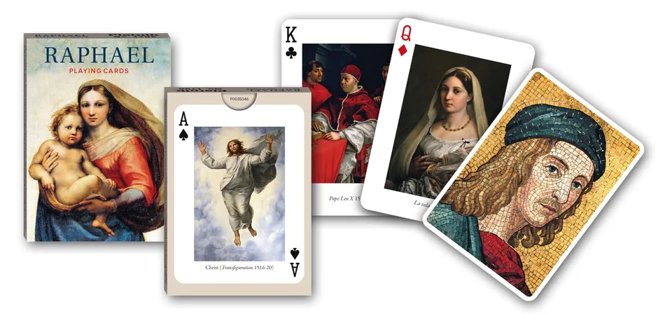 piatnik-raphael-173516-spielkarten-pokerformat-55-blatt-kunst image 1