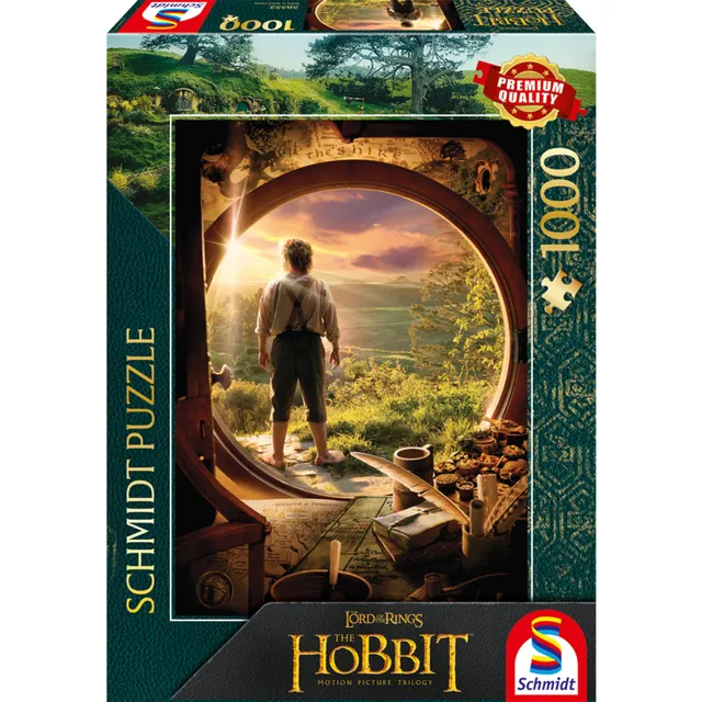 schmidt-spiele-58552-der-hobbit-puzzle-1000-teile-bag-end image 1