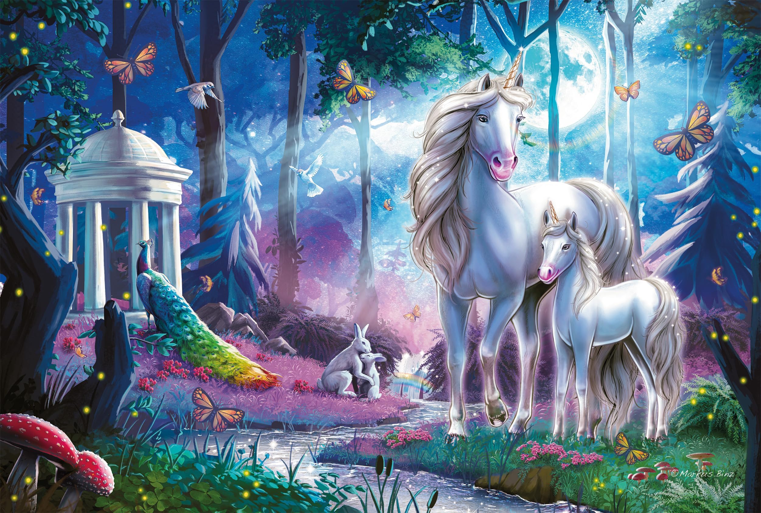 schmidt-spiele-thomas-kinkade-6486-einhorn-kinderpuzzle-200 image 2