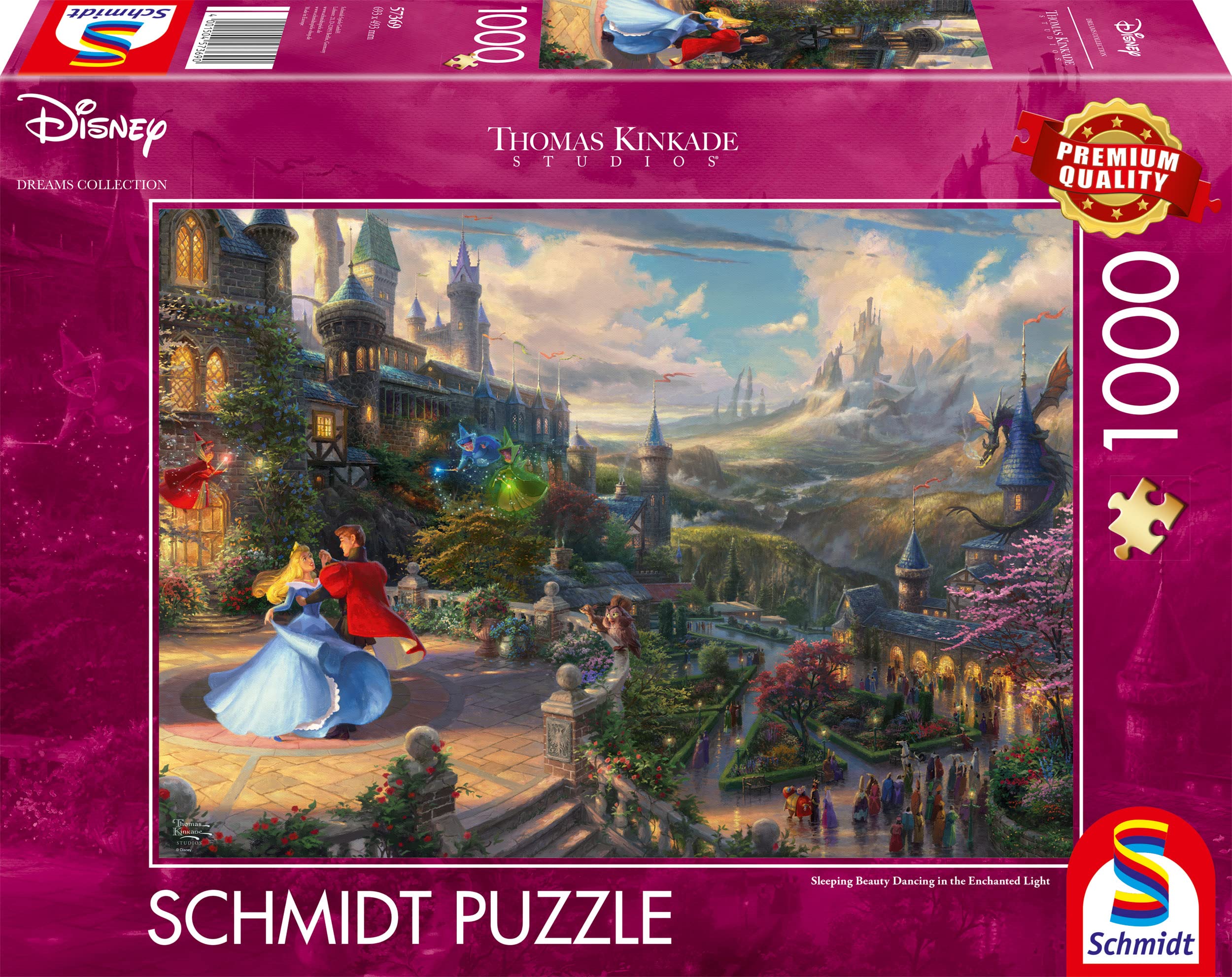 schmidt-thomas-kinkade-disney-dornr-schen-puzzle-1000-teile image 3