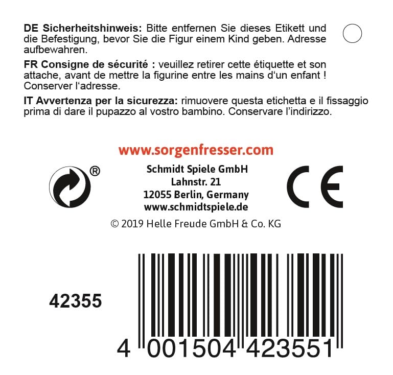 schmidt-spiele-sorgenfresser-mika-pl-sch-18-cm-klein image 4