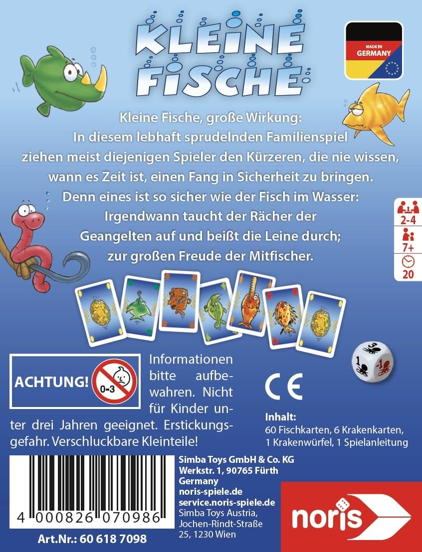 noris-deluxe-kleine-fische-kartenspiel-ab-7-jahren-2-4-spieler image 2