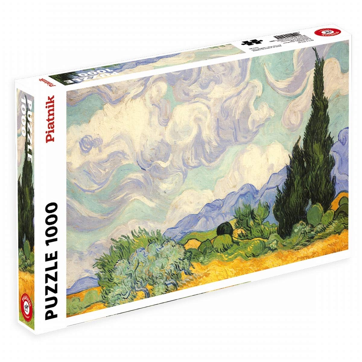 piatnik-van-gogh-5391-puzzle-weizenfeld-mit-zypressen-1000-teile image 1