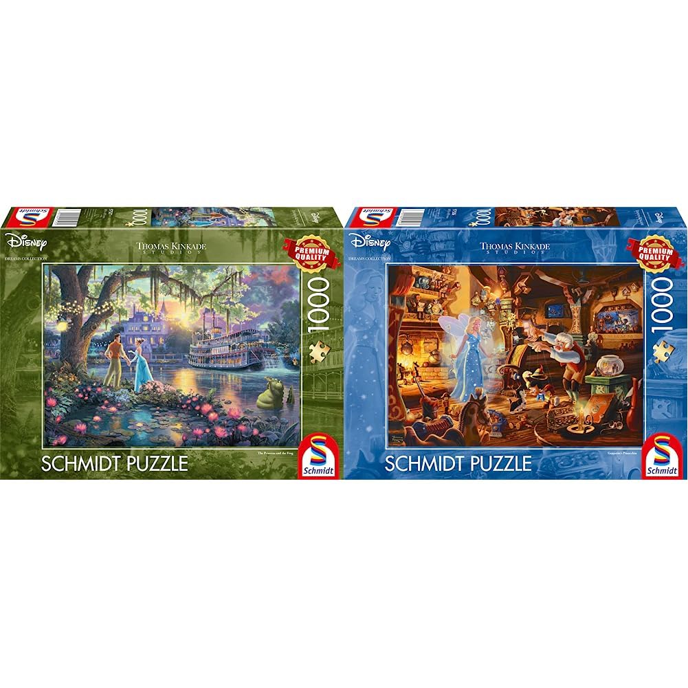 schmidt-thomas-kinkade-57527-disney-puzzle-1000-teile-frosch image 6
