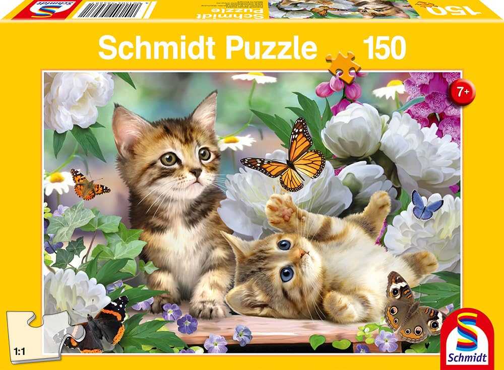schmidt-verspielte-katzenbabys-kinderpuzzle-150-teile-ab-7-j image 4