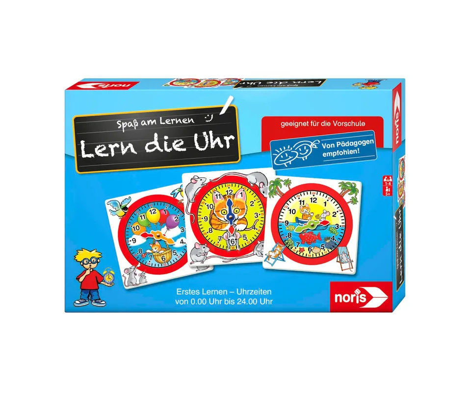 noris-lern-die-uhr-kinderspiel-mehrfarbig-large-uhrzeit-lernen-ab-5 image 1