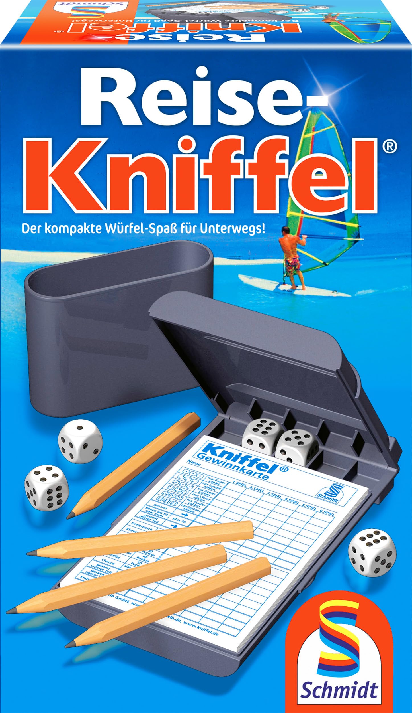 schmidt-spiele-kniffel-reise-kniffel-etui-mit-zusatzblock image 1