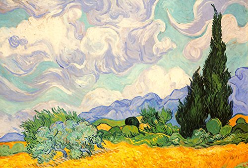 piatnik-van-gogh-5391-puzzle-weizenfeld-mit-zypressen-1000-teile image 6