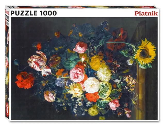 piatnik-574047-ruysch-blumenstillleben-puzzle-1000-teile-68x48 image 1