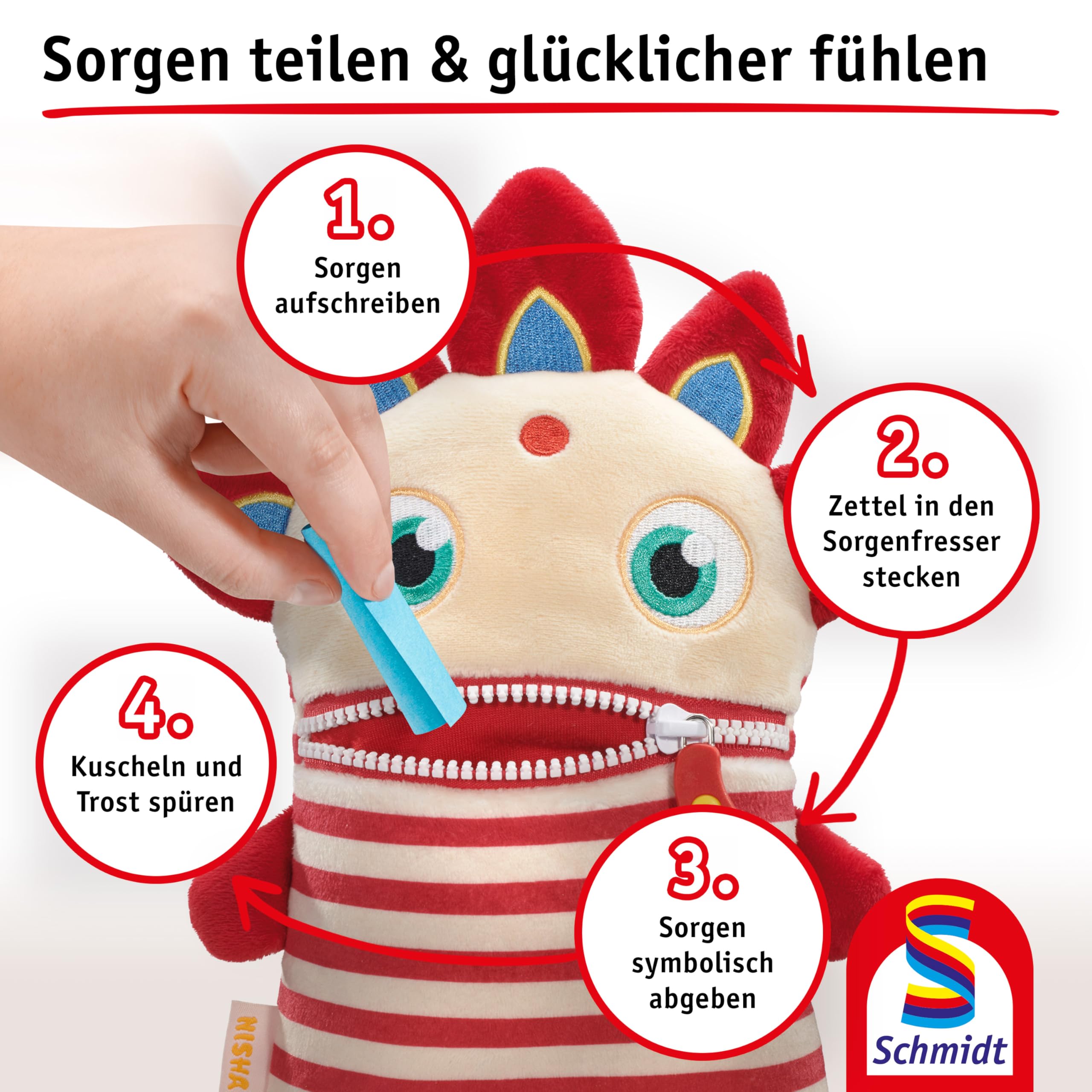 schmidt-spiele-sorgenfresser-nisha-42658-pl-schfigur-28-cm-mit-rei-verschluss image 5