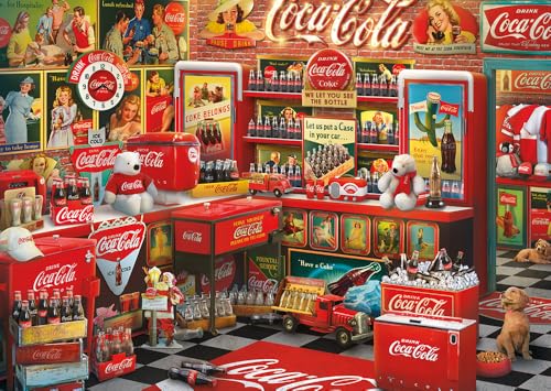 schmidt-spiele-59915-coca-cola-nostalgie-shop-1000-teile-puzzle image 6