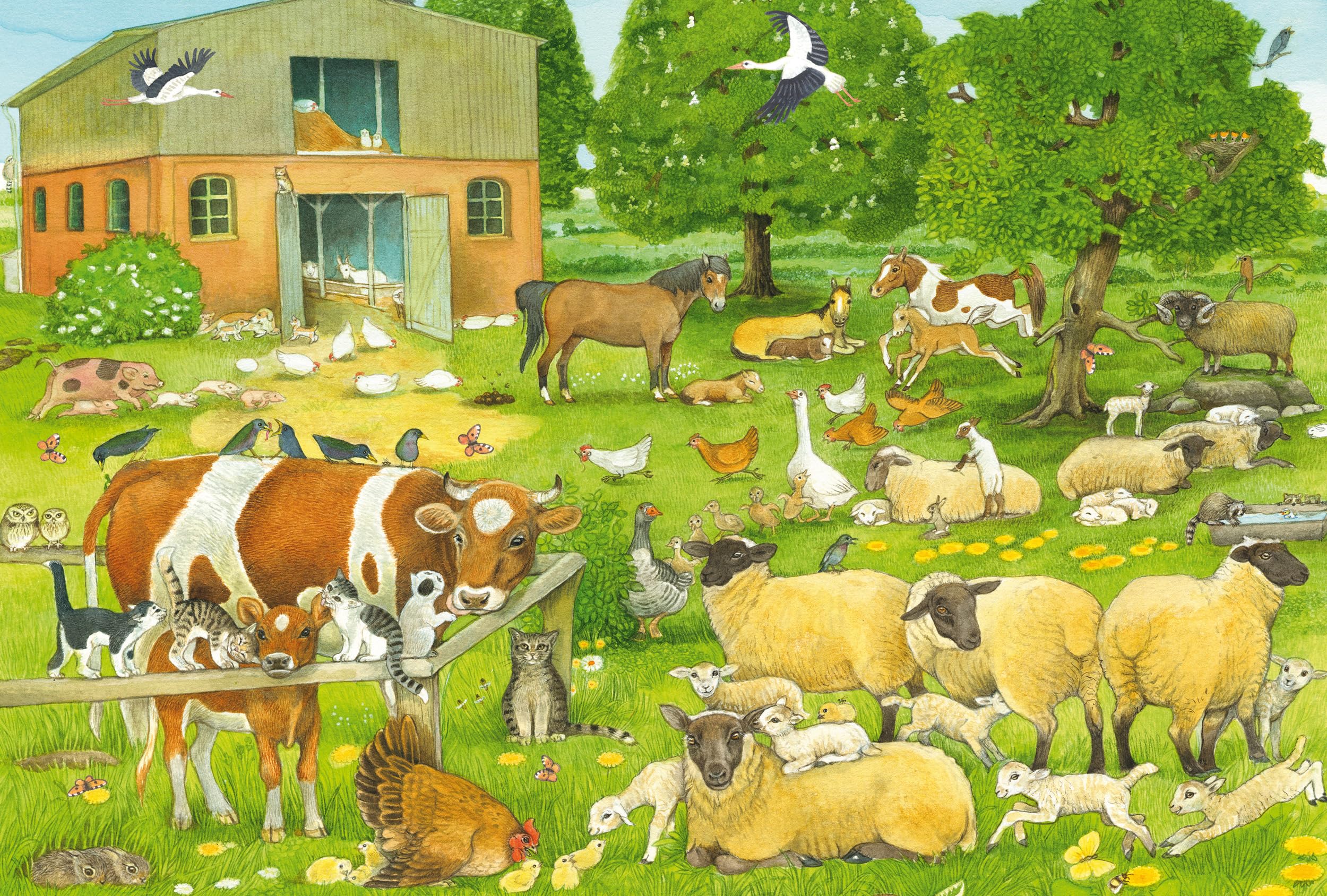 schmidt-tierkinder-bauernhof-kinderpuzzle-100-teile-ab-6-j image 4