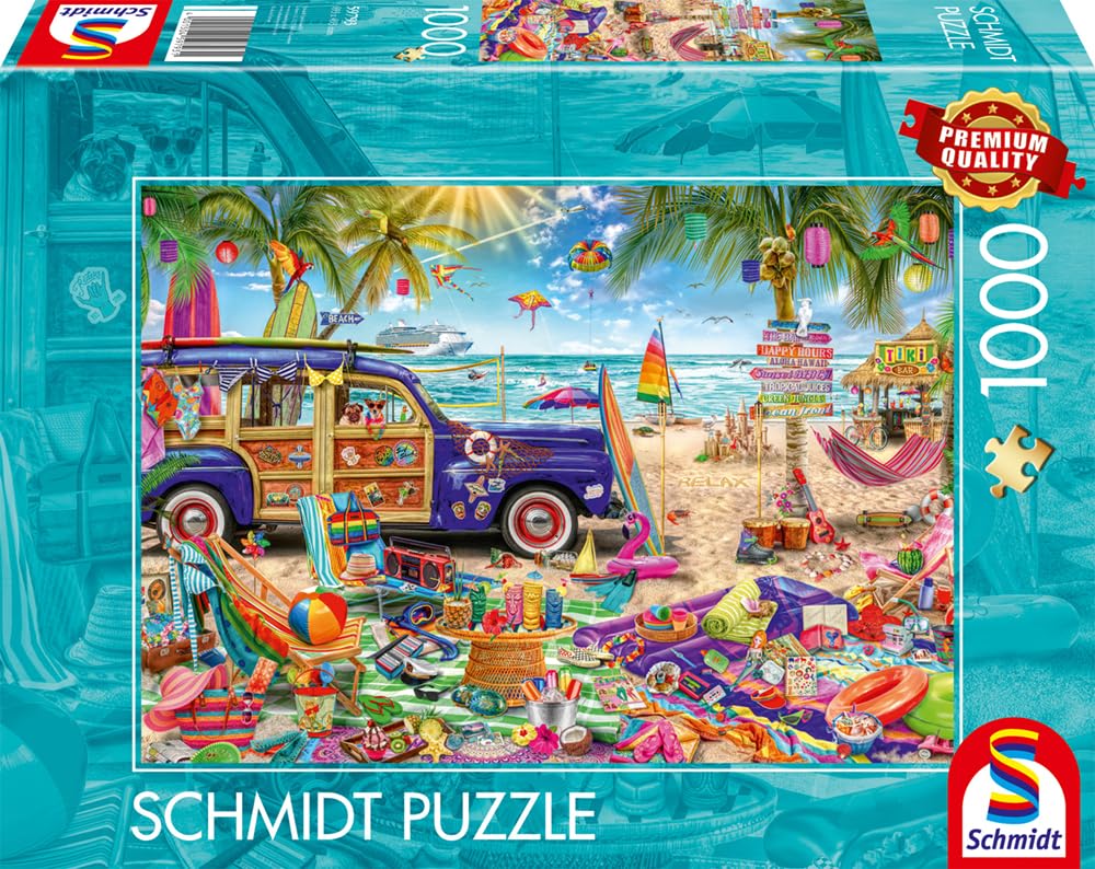 schmidt-spiele-thomas-kinkade-sonnige-auszeit-am-strand-puzzle-1000-teile image 4