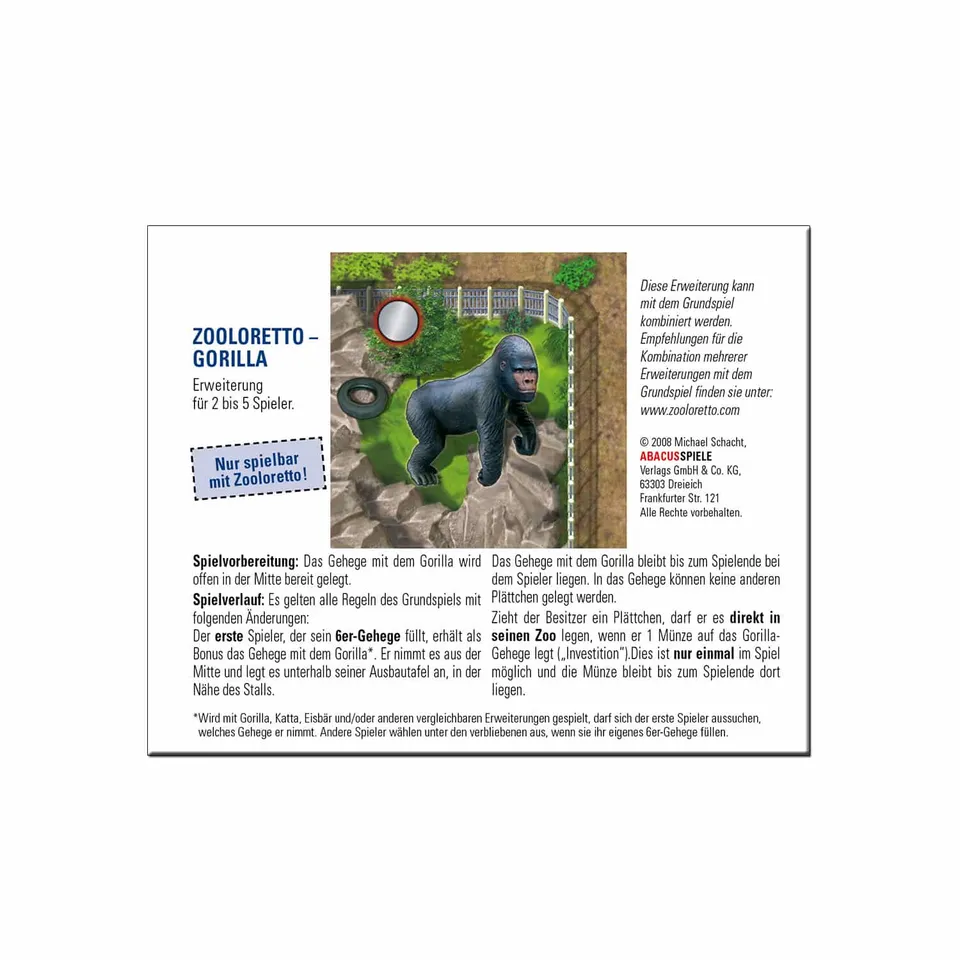 abacusspiele-zooloretto-gorilla-goodie-erweiterung image 1