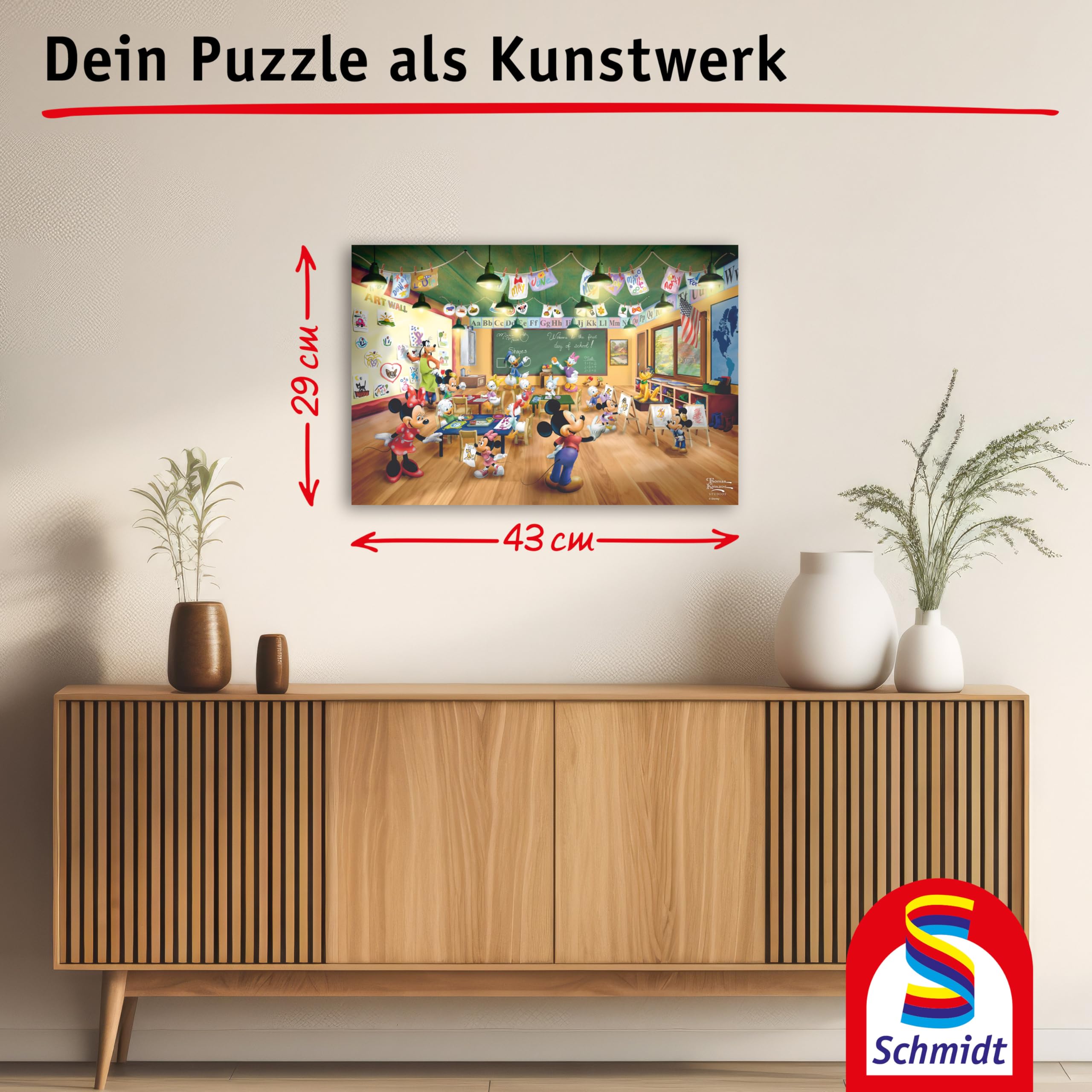 schmidt-spiele-thomas-kinkade-mickey-minnie-kinderpuzzle-200-teile image 6