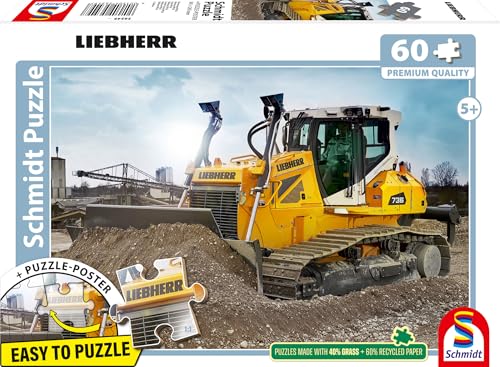schmidt-spiele-56549-liebherr-planierraupe-pr736-puzzle-60-teile-ab-5-jahre image 4