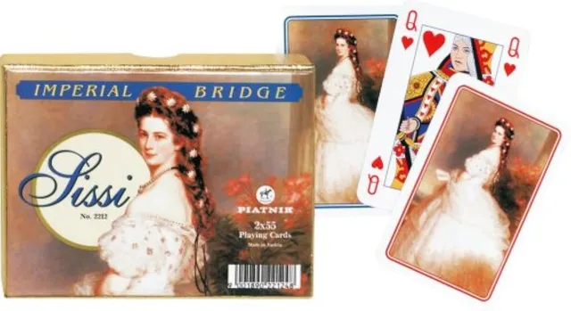 piatnik-megatrumpf-221248-sissi-imperial-bridge-spielkarten-blau-wei image 1