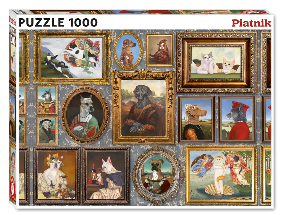 piatnik-573545-renaissance-menagerie-puzzle-1000-teile-68x48 image 1