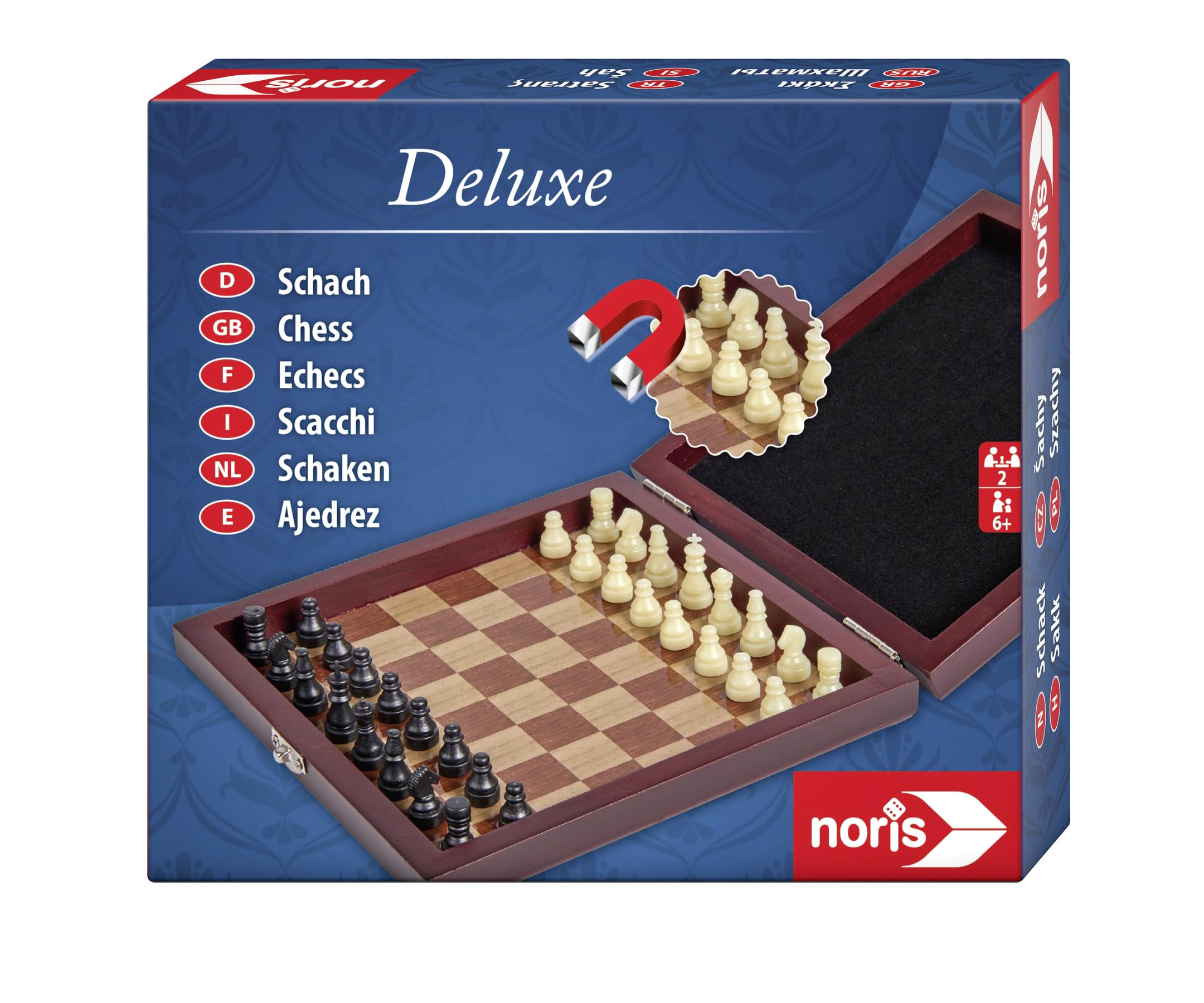 noris-deluxe-schach-reisespiel-magnetisch-holz-box-2-spieler image 1