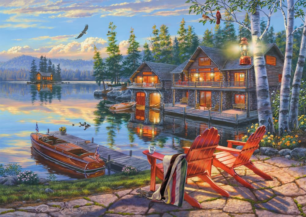 schmidt-thomas-kinkade-58530-loon-lake-puzzle-1000-teile image 1