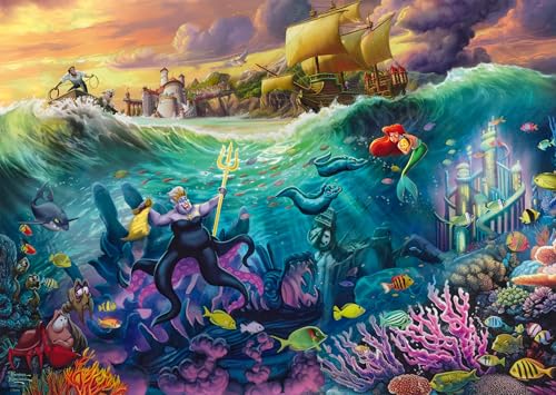 schmidt-spiele-thomas-kinkade-58041-disney-ursula-puzzle-1000-teile image 5