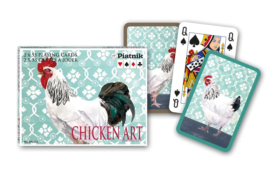 piatnik-2104-chicken-art-spielkarten-2x55-blatt image 1