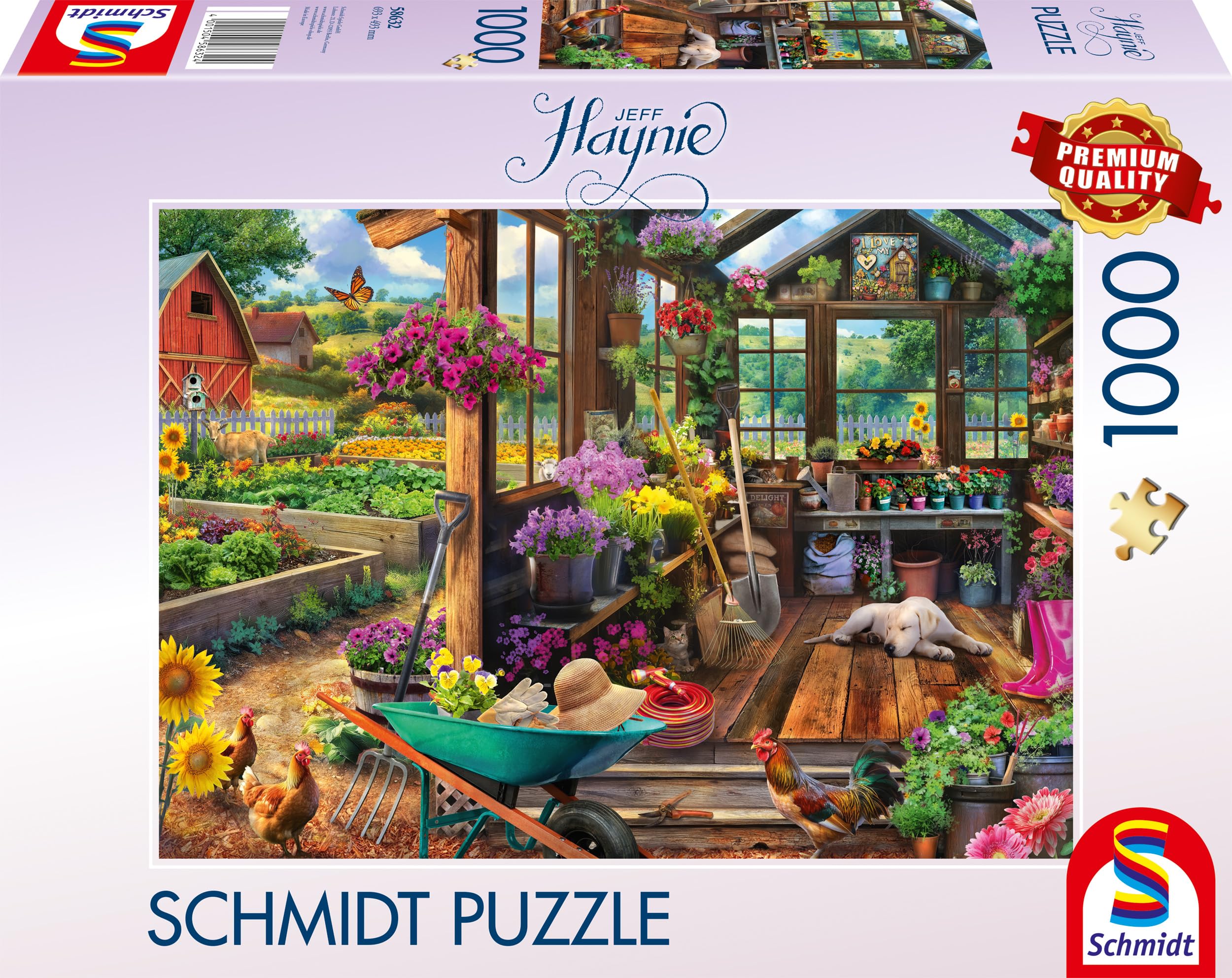 schmidt-spiele-thomas-kinkade-58632-gartenhaus-puzzle-1000-teile image 3
