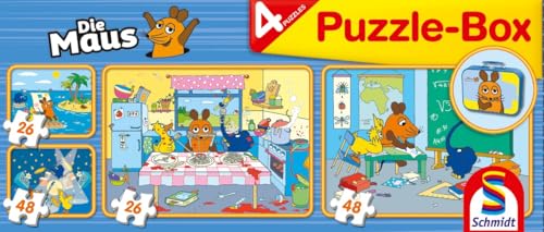 schmidt-spiele-55597-die-maus-kinderpuzzle-metallkoffer-4er-set image 7