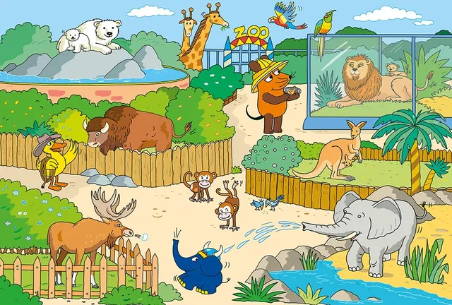 schmidt-spiele-die-maus-im-zoo-kinderpuzzle-60-teile-ab-5-jahre image 1
