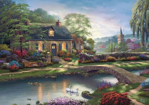 schmidt-spiele-thomas-kinkade-stoney-creek-cottage-puzzle-1000teile image 5