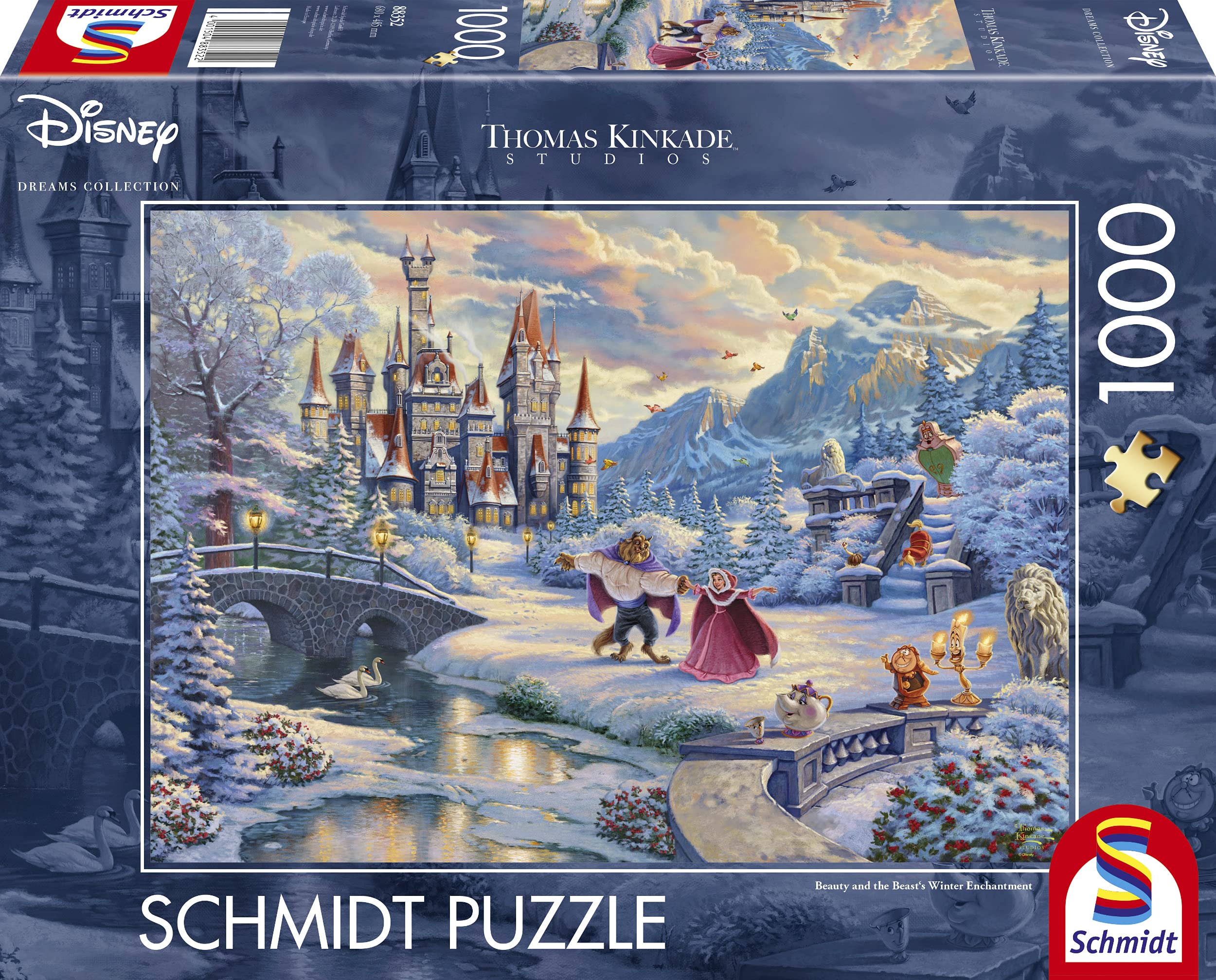 schmidt-spiele-thomas-kinkade-donald-und-daisy-am-strand-puzzle-1000-teile image 4
