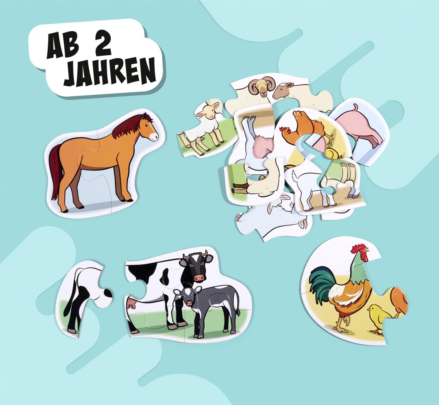 noris-6-erste-puzzles-bauernhoftiere-ab-2-jahren-2-5-teile image 4