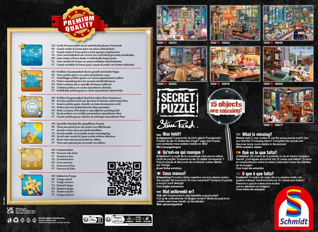schmidt-my-artnoble-secret-puzzle-vaters-werkstatt-1000-teile image 3