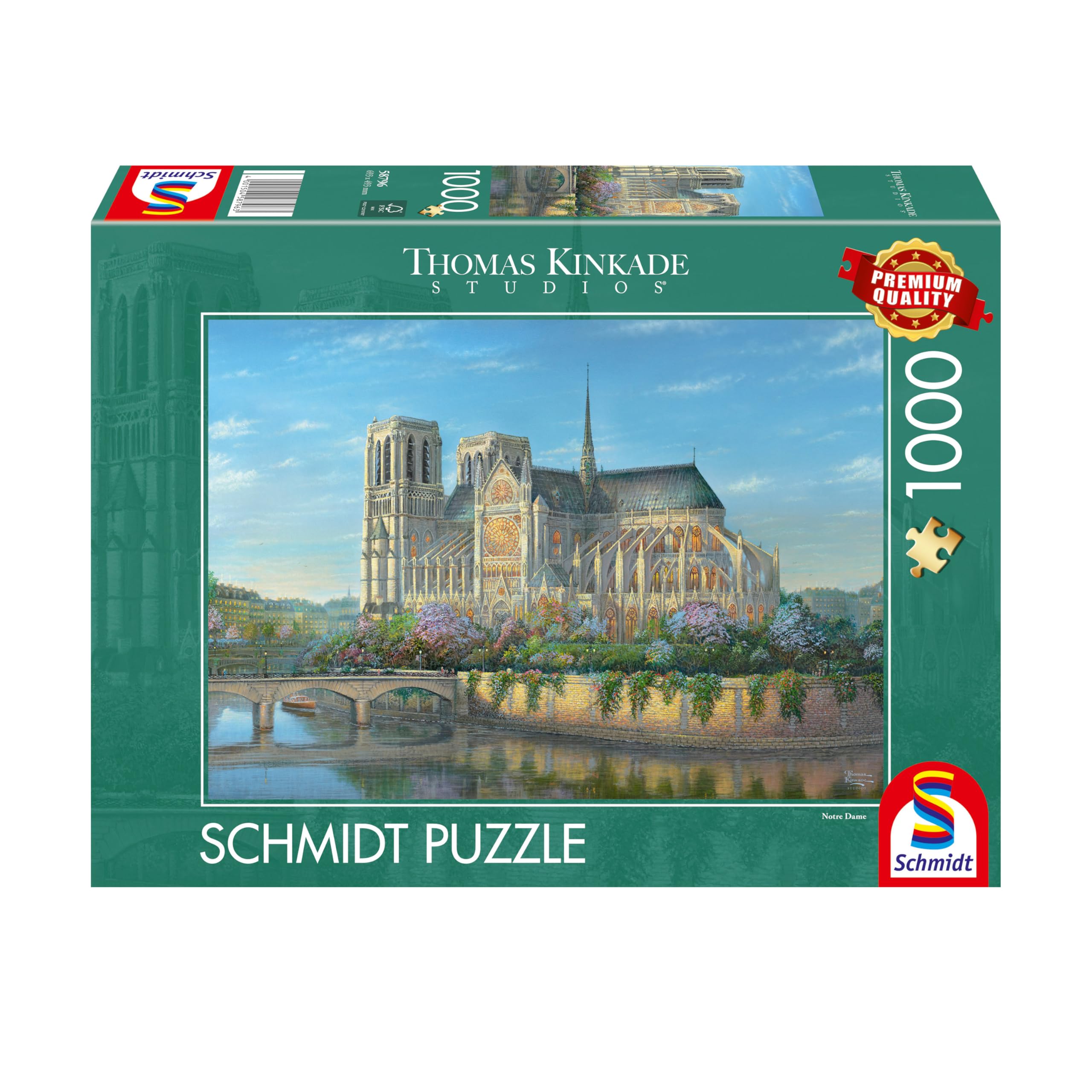 schmidt-thomas-kinkade-58796-notre-dame-puzzle-1000-teile image 2