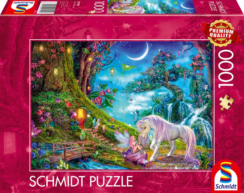 schmidt-thomas-kinkade-einhorn-elfe-puzzle-1000-teile image 4