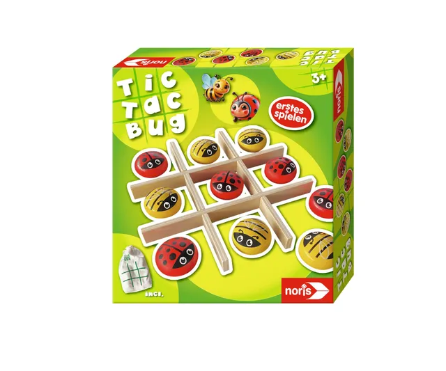 noris-tic-tac-bug-606012102-holzspiel-3-gewinnt image 1