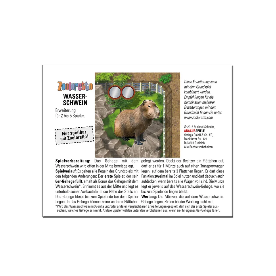 abacusspiele-zooloretto-wasserschwein-erweiterung-goodie-brettspiel image 1