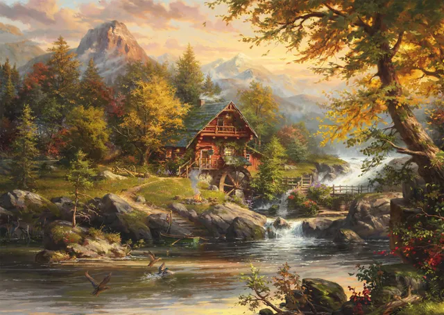 schmidt-sommerhaus-puzzle-1000-teile-69-3x49-3-cm-landschaft image 1